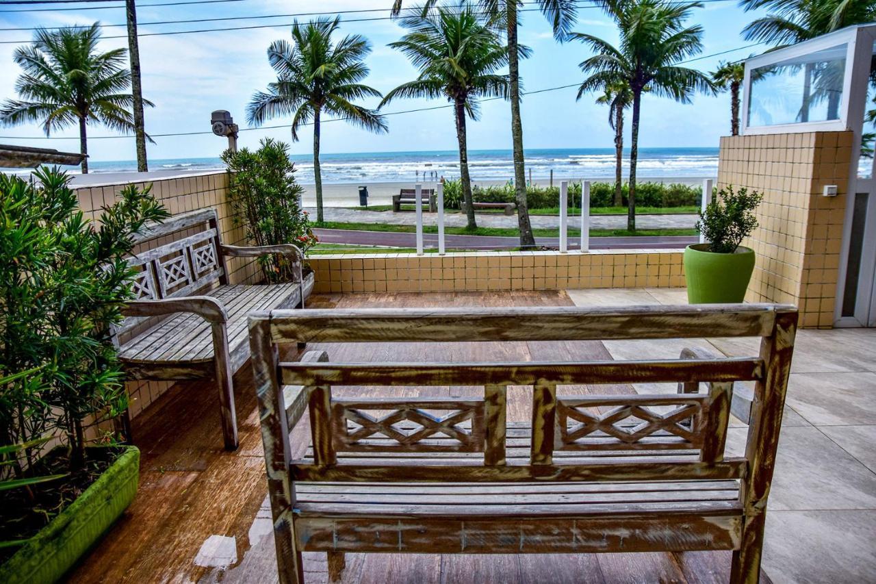 Apto C Wi-Fi A Beira-Mar Na Praia Jardim Real Sp Apartman Praia Grande  Kültér fotó
