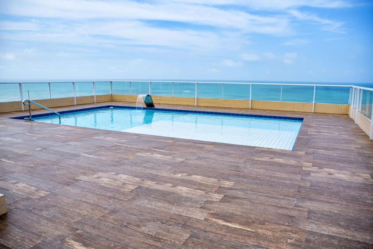 Apto C Wi-Fi A Beira-Mar Na Praia Jardim Real Sp Apartman Praia Grande  Kültér fotó
