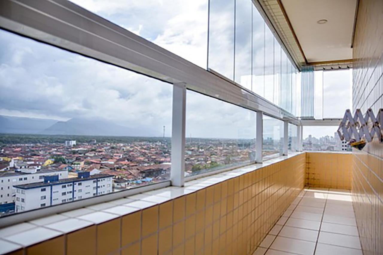 Apto C Wi-Fi A Beira-Mar Na Praia Jardim Real Sp Apartman Praia Grande  Kültér fotó